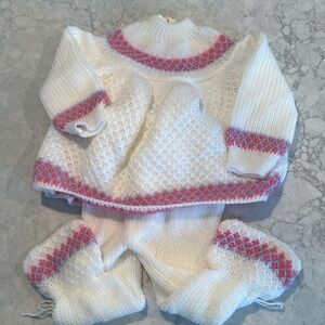Vintage knitted 2 piece outfit